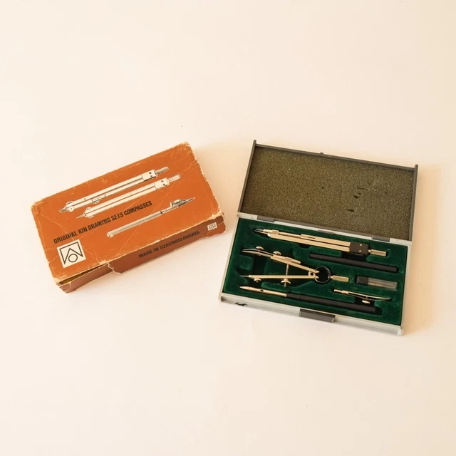 KIN COMPASS DRAWING SET in case vintage - Jakar 1003 (SN7 ...