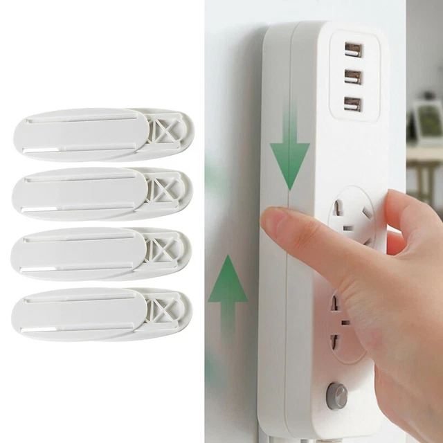 Fijador soporte de enchufe estante reemplazo soporte de pared Self Stick Fixateur