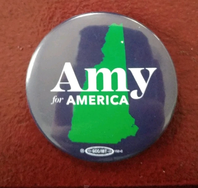 Amy klobuchar 2020 Presidential Candidate Official New Hampshire Campaign button