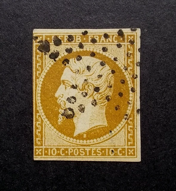 1862 Napoléon III. - DX-372: FRANCE: N° 20 obl étoile rouge (- 1 dent