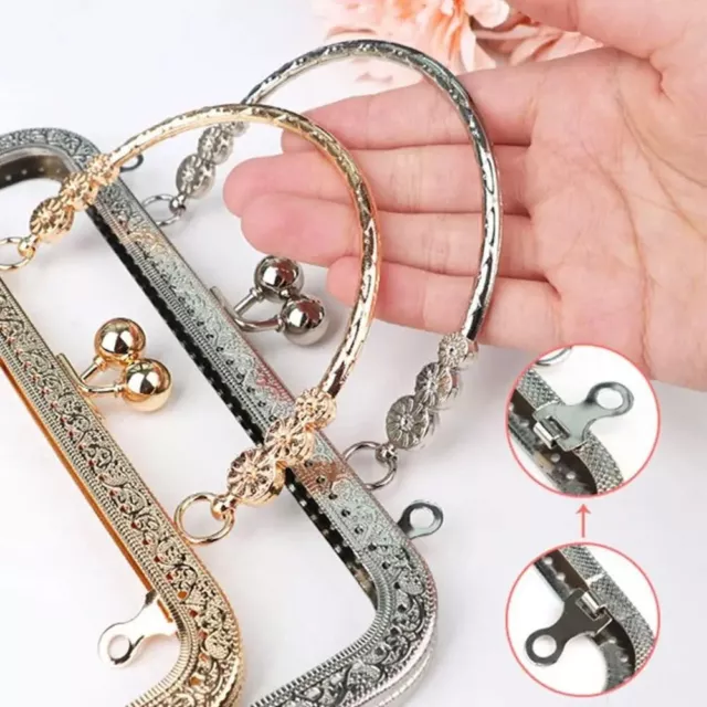 Bag Lock Metal Purse Frame Kiss Clasp Closure Clutch Purse Clasp  Bags Hardware