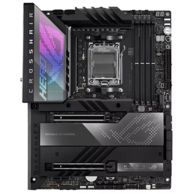 ASUS AMD X670E ROG CROSSHAIR X670E HERO (AM5) ATX Motherboard 4x DDR5 128GB, 2 x