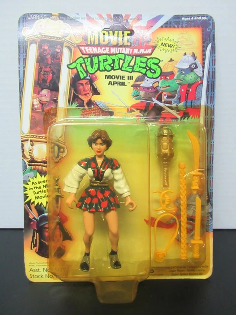 1992 Playmates TMNT Teenage Mutant Ninja Turtles Movie III April O'Neil