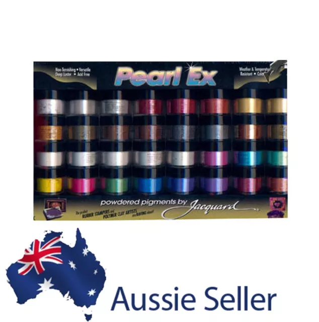 Pearl Ex 32 Colour Set - Mica Metallic Powder Pigments - Great Resin Colour