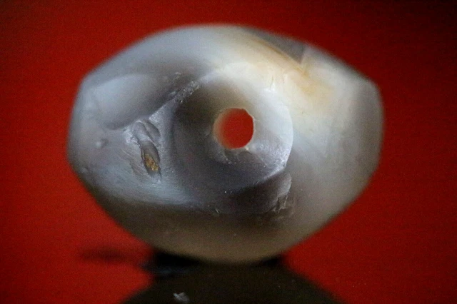 Antique Dzi Bead, Indus Valley Ancient Agate Bead - 13 mm #L801