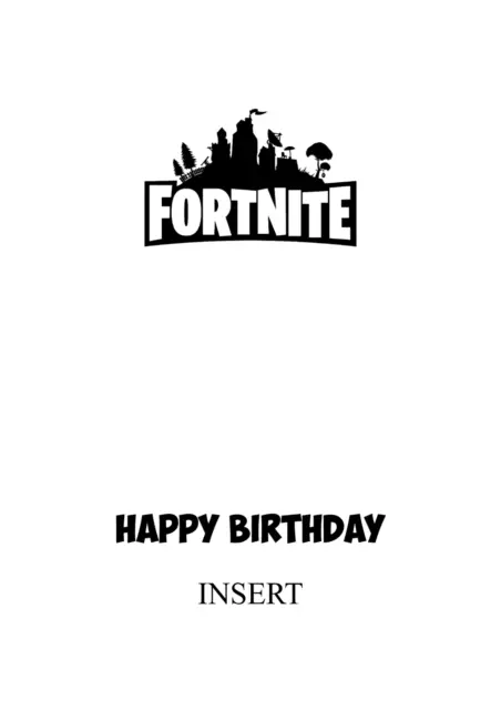 personalised birthday card Fortnite any name/age/relation/occasion. 2