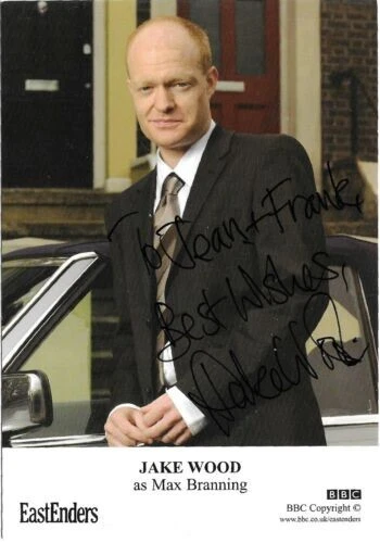 Eastenders - Cast Card - Jake Wood - Max Branning - Hand Signed - Dedicated