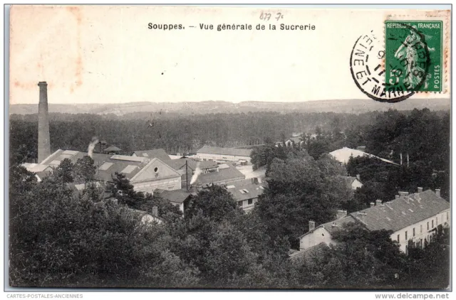 77 SOUPPES - vue generale de la sucrerie