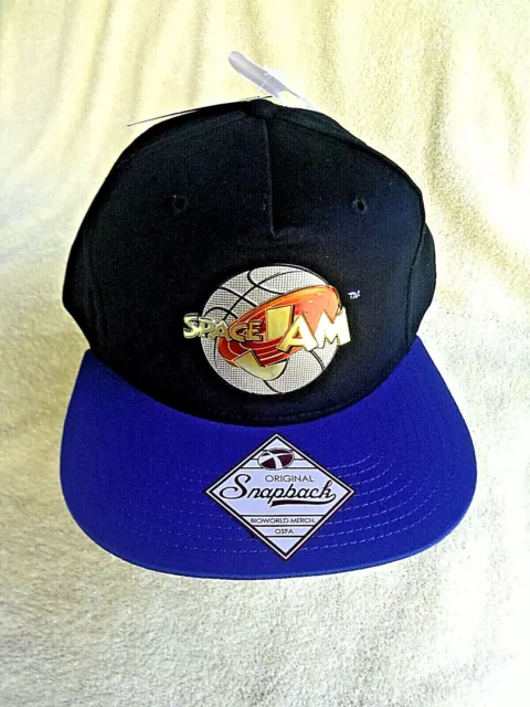 Nwt! Vintage 1996 Space Jam Osfa (M. Jordan) Official Warner Bros Snapback Cap!