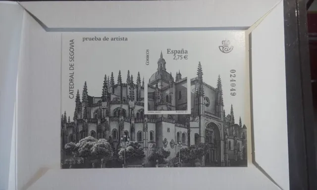 España Año 2010 Prueba de lujo 102 MNH Catedral de Segovia Spain Espagne Spanien