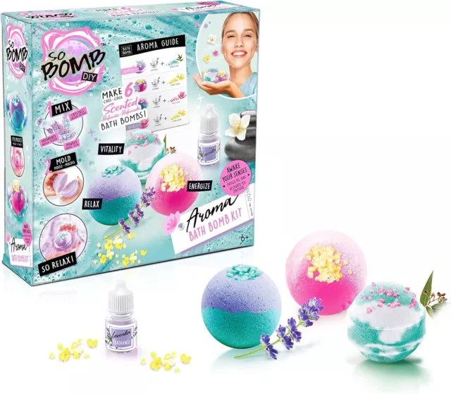 So Bomb DIY Aroma Bath Bomb Kit 6 Pack, Multicolour