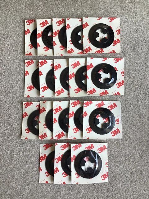 NEW LOT OF 18 3M PN (14270) 4-1/2" Diameter DISC PAD FACE PLATE 14270 HARD BLACK