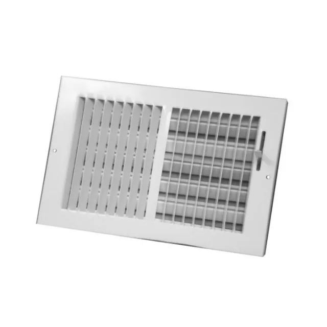 10" X 4" Sidewall/Ceiling 2-Way Deflection 1 Multi-Shutter Damper