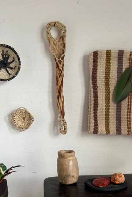 Two toned Miniature Tipiti for Yuca Amazon Rainforest Folk Art