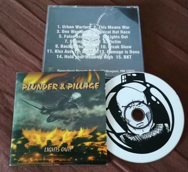 Cd Plunder & Pillage - Lights Out - Oi Rock O Rama Rebelles Isd
