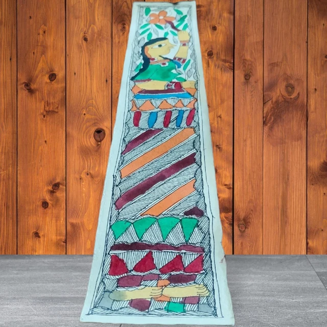 Gond Pflanzen Malerei Trivial /  Gemälde auf Nepalpapier /  Kunst Indien Bild /