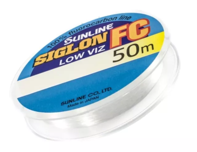 SUNLINE Siglon FC Fluorocarbon 50m 6lb 8lb 9lb 12lb 14lb 16lb 18lb 20lb 24lb 26