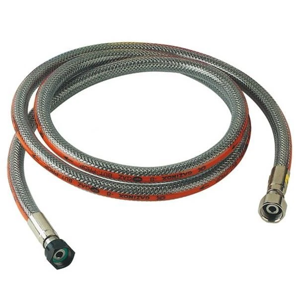 Tuyau de gaz butane propane 1m50 Flexible inox Duree de vie illimitee
