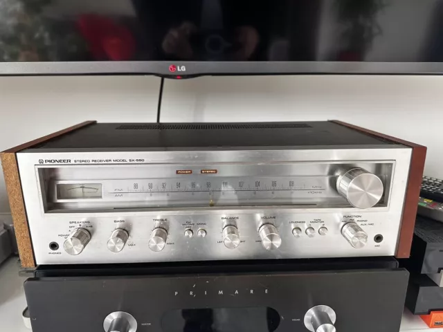 Ampli stéréo vintage Pioneer SX-550, 20W AM/FM 1976 3