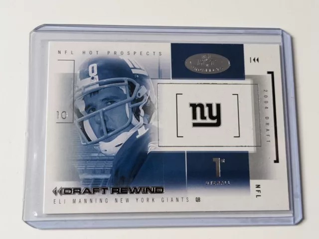 Fleer Hot Prospects 2004 Eli Manning Giants Rookie RC Draft Rewind NFL