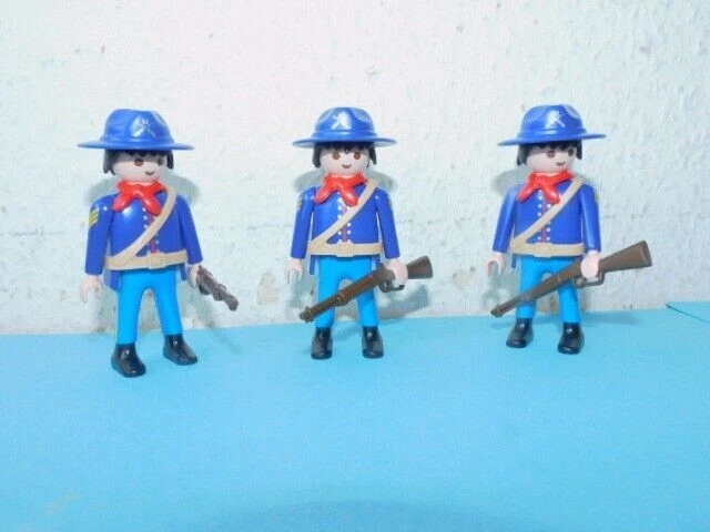 5 X SUDISTES Reg. B Playmobil Acw Citoyen Du Nord Écharpe Étui