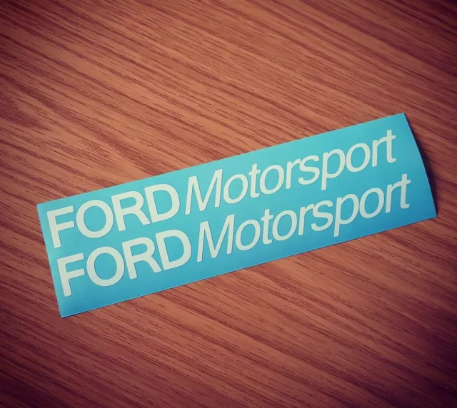 (Fits) FORD Motorsport A x2 Car Stickers Vinyl RS XR Focus Fiesta Escort Sierra