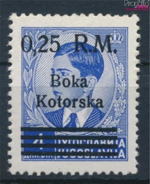 Briefmarken Kotor (Dt. Bes.2.WK.) 1944 Mi 9I postfrisch (10128674