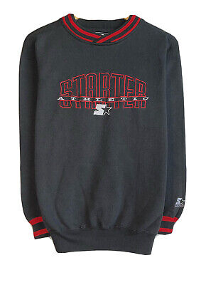 Starter Athletic Boy's Size XL Black/Red Embroidered Spellout Cuffed Sweatshirt