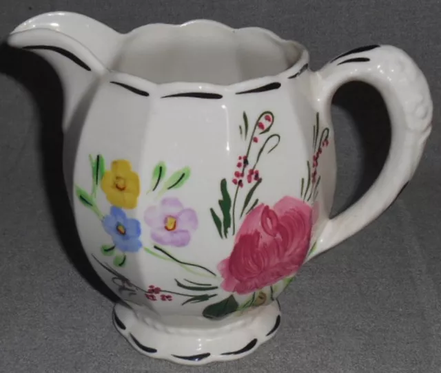 Blue Ridge SUWANEE PATTERN Hand Painted GRACE PITCHER #1 Made in Tennessee