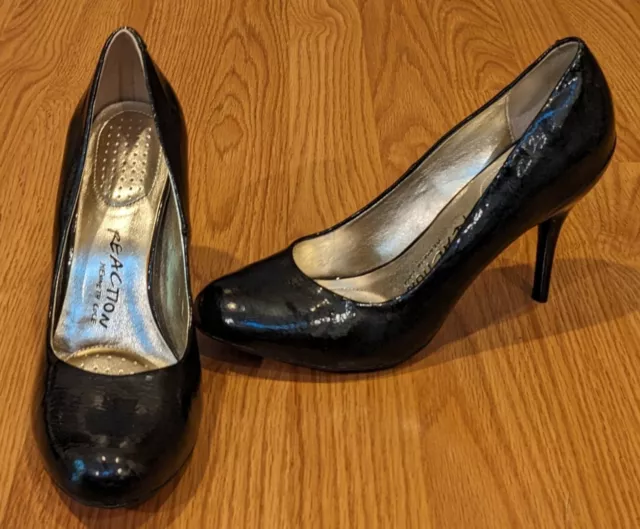 Kenneth Cole Reaction Heels Shoes Pumps Black Joni Lee RXN - 8.5