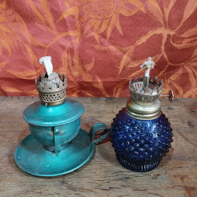 Lot De 2 Anciennes Lanternes Nautiques Style Lampe à Huile - Port Et Tribord - Neuf