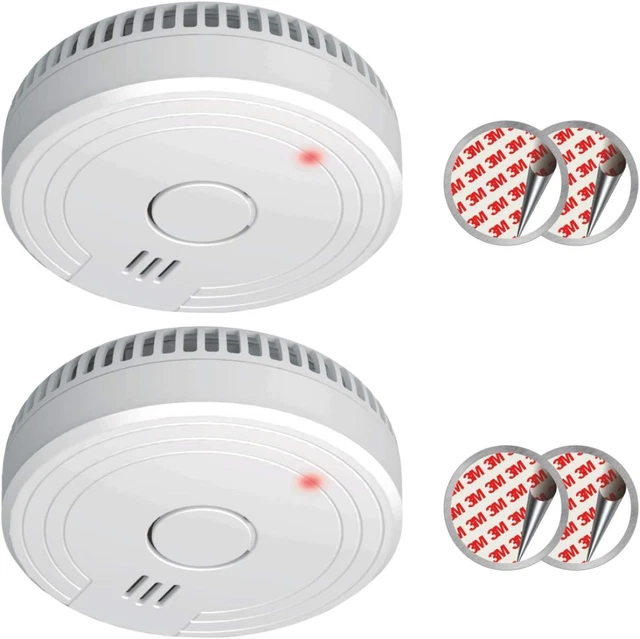 Set Di 2 Rivelatori Di Fumo Elro Collegabili 230V Con Batteria Di Riserva – 85 DB, Certificazione EN14604 - 4