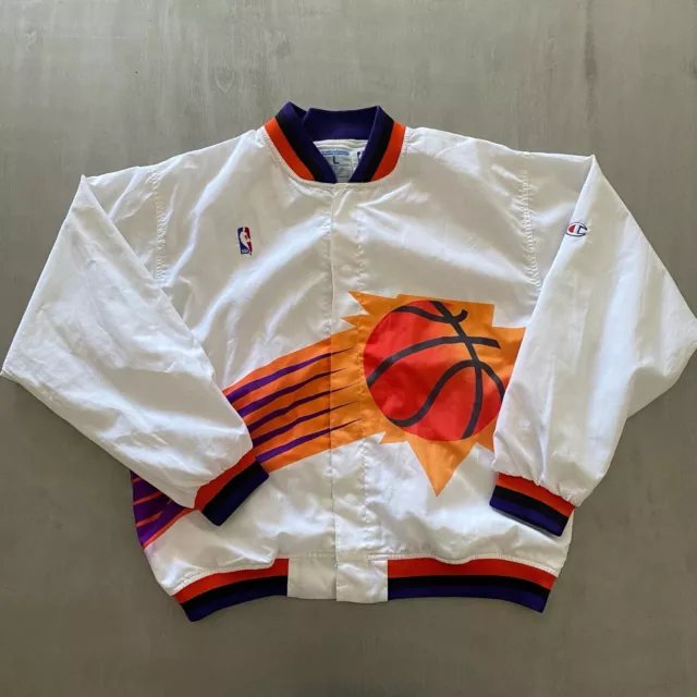 Vintage 1990s Champion Phoenix Suns Warmup Jacket L NBA Basketball Outdoor