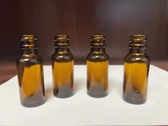 1/2 Oz Amber Glass Bottle -36 Bottles with lids -FREE SHIPPING