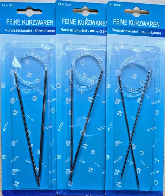 Korbond Stricknadeln Aus Plastik – 6 Mm, 35 Cm Länge, 2er-Pack | Für Anfänger & Fortgeschrittene