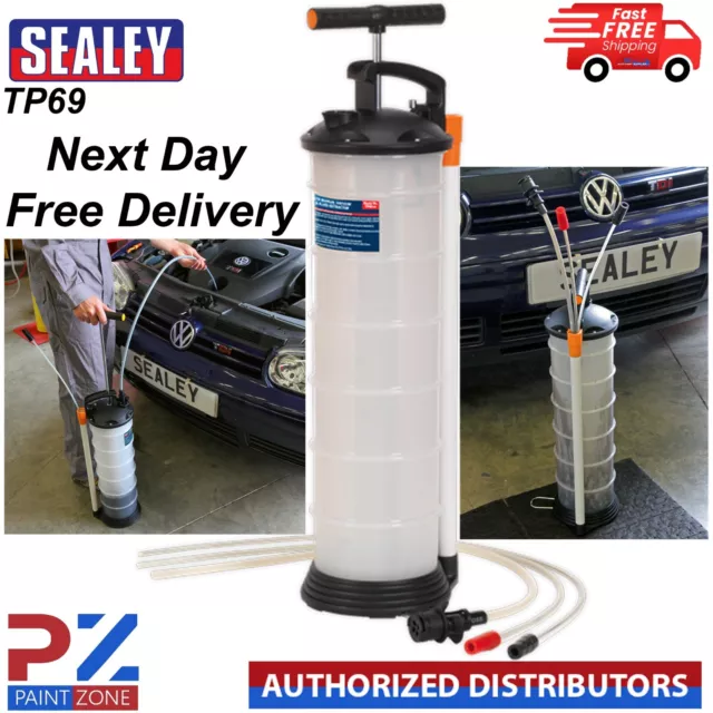 Sealey TP69 MANUAL VACUUM OIL & FLUID EXTRACTOR SYPHON PUMP 6.5 LITRE