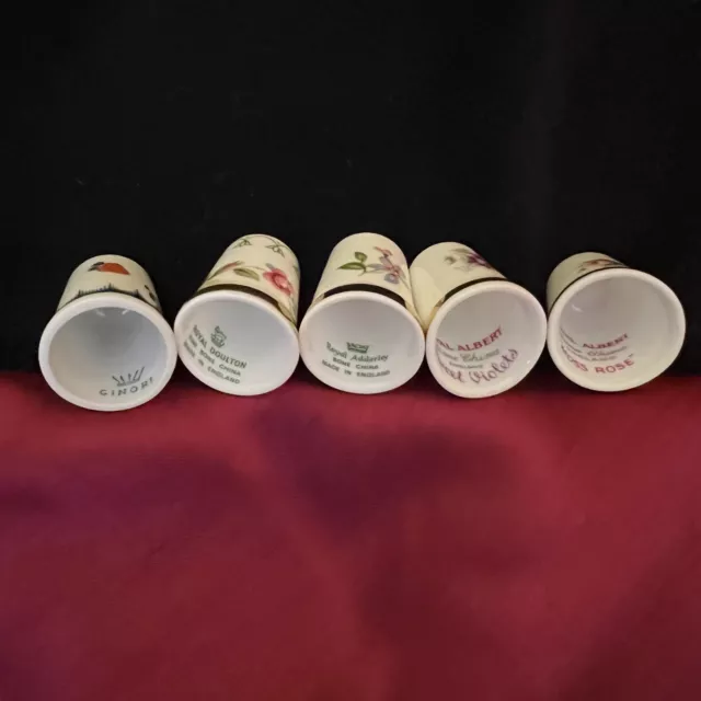 Vintage Porcelain Thimbles Set of 26 Plus Stand 3