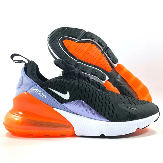 NIKE AIR 270 GS Black Pulse Orange 943346-004 5Y Women's 6.5 $129.99 - PicClick