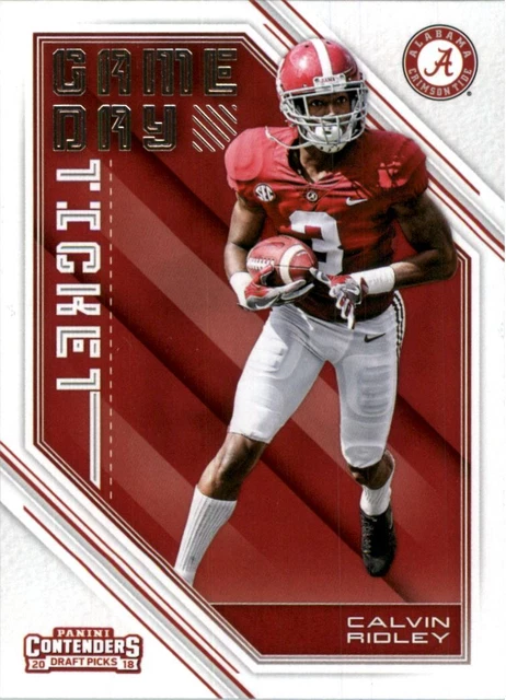 2018 Panini Contenders Draft Picks Game Day Tickets Football #10 Calvin Ridley