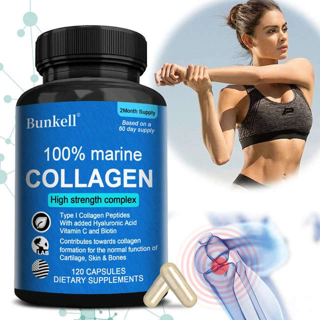 OMNIA MARINE COLLAGEN Capsules 1200mg, Premium Skin, Hair & Nail Health