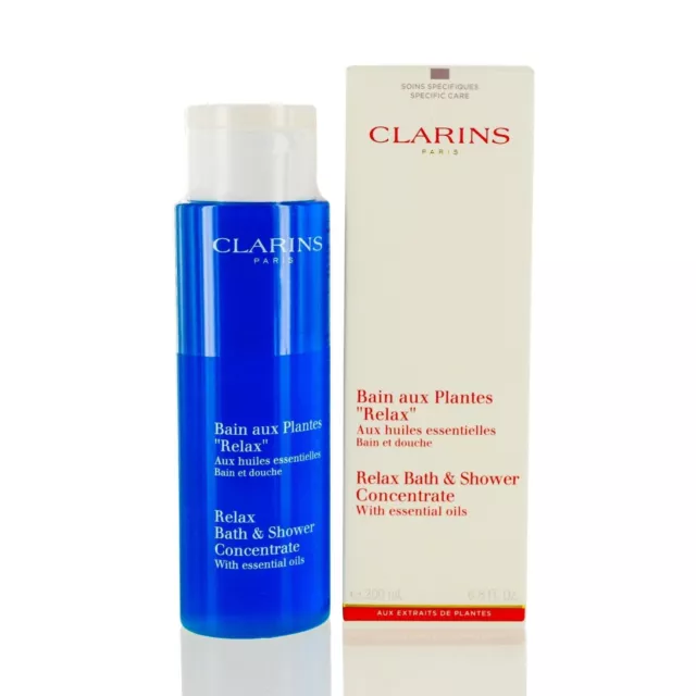 CLARINS/ RELAX BATH & SHOWER CONCENTRATE 6.8 OZ (200 ML)-New In Box