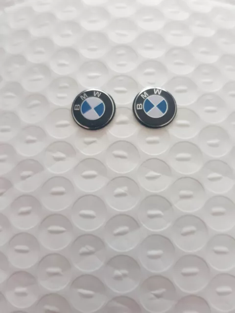 2Stk. BMW  Schlüssel Fernbedienung Key Aufkleber Sticker Emblem Logo 11mm Metall