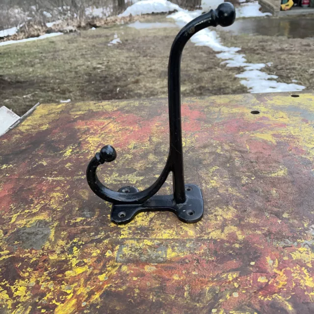 Vintage Iron Coat Tack Harness Barn Hook Large Heavy Primitive