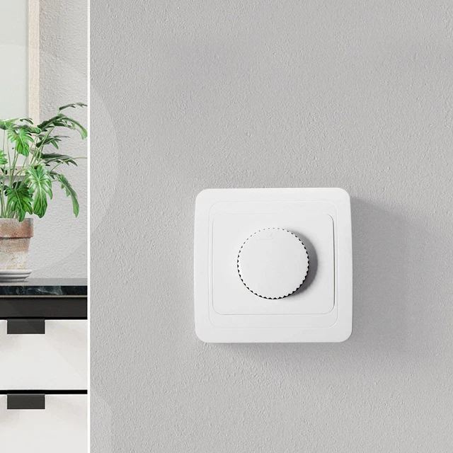 Interruttore dimmer compatibile con vimar plana regolatore controller con manopola per luci illuminazione led 500 watt 230V nero