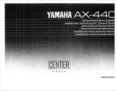 Instructions AX-550 Stereo Amplifier JVC JVC AX-330BK USER MANUAL AX-440BK 