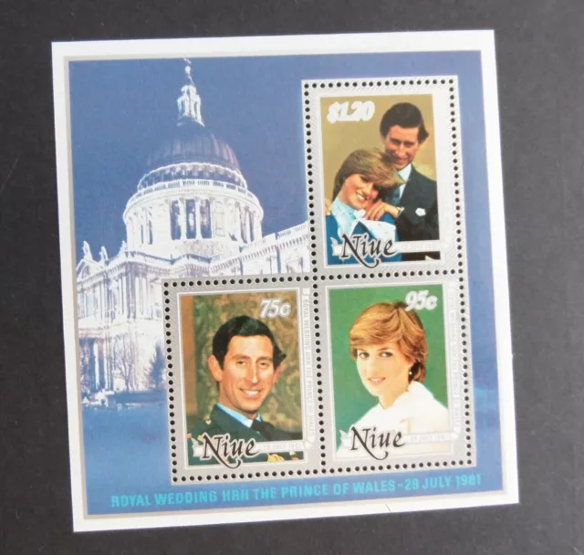 Niue 1981 Royal Wedding MS Miniature Sheet MNH UM Unmounted Mint Charles Diana