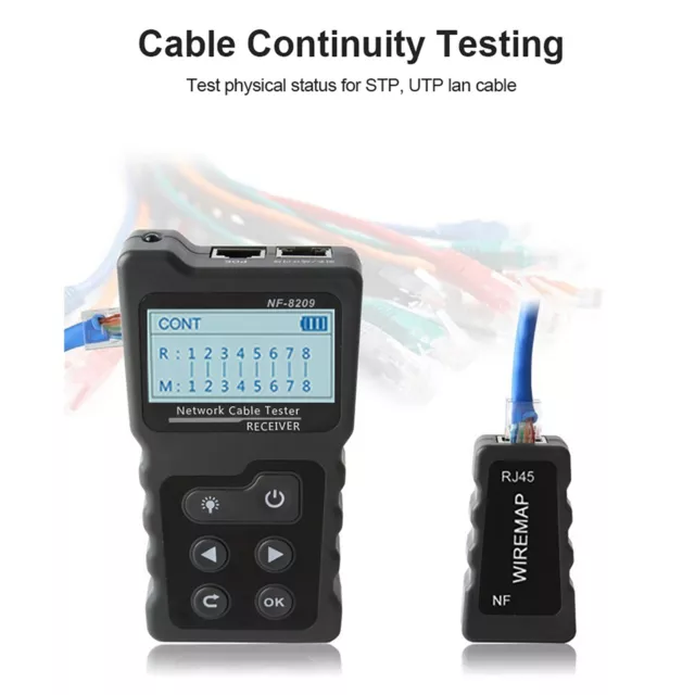 Wire Checker Cable Tester Wire Tracker Network Telephone Line Tracer LAN NEW