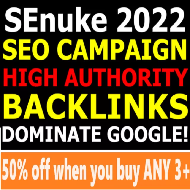 Powerful SEO Campaign | Highest Authority Backlinks for TOP Google Rankings