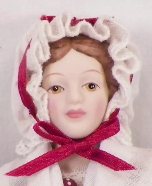 Avon Fashion of American Times Doll Porcelain Early American in Orig Box 1987
