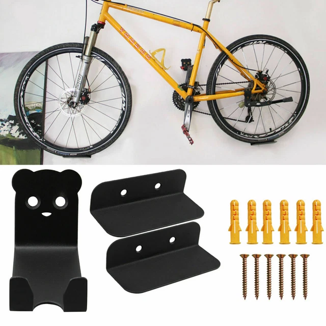 3PCS Bike Pedal Rack Hook Wall Mount Bracket Hanger Bicycle Holder Storage Rack